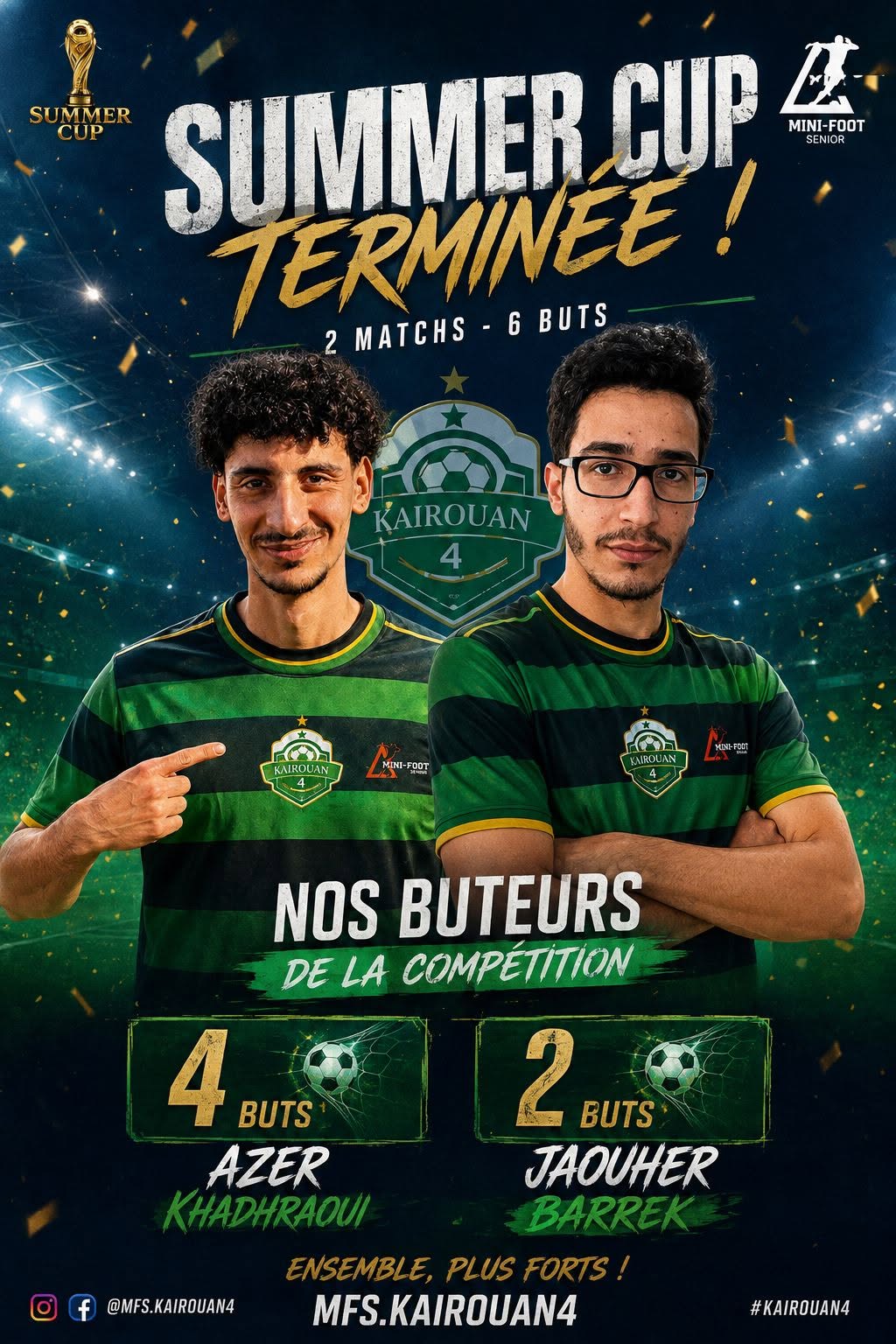 Azer Khadhraoui, buteur de Kairouan Medina avec 4 buts